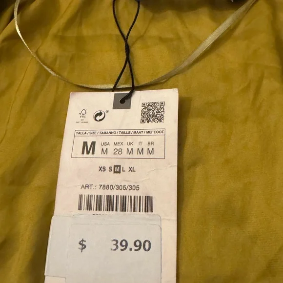 Zara Mustard Yellow Blouse - Picture 5 of 10